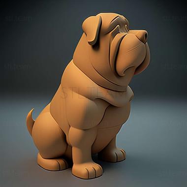 3D модель Клиффорд из Big ed Dog Clifford (STL)